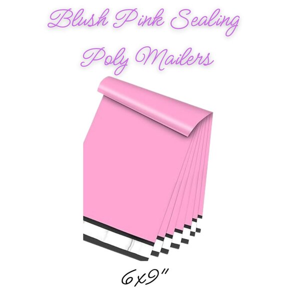 Blush Pink Poly Mailers Qty 20 Size 6x9 - Picture 1 of 2